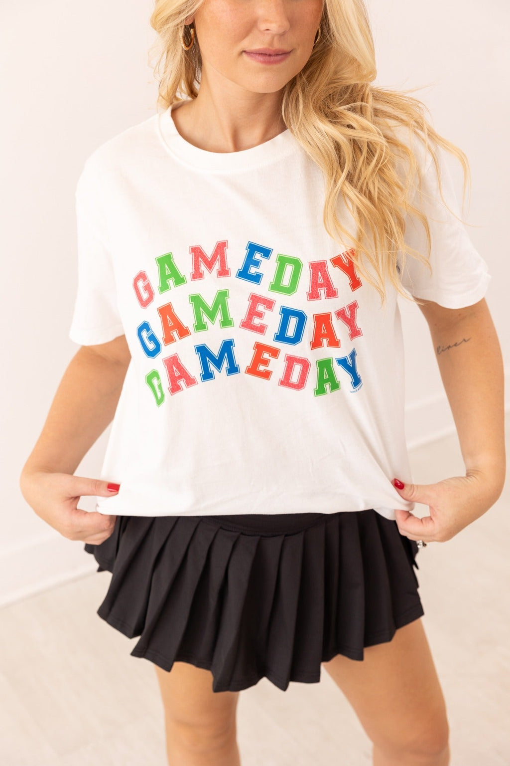 Gameday On True Fit White Tee