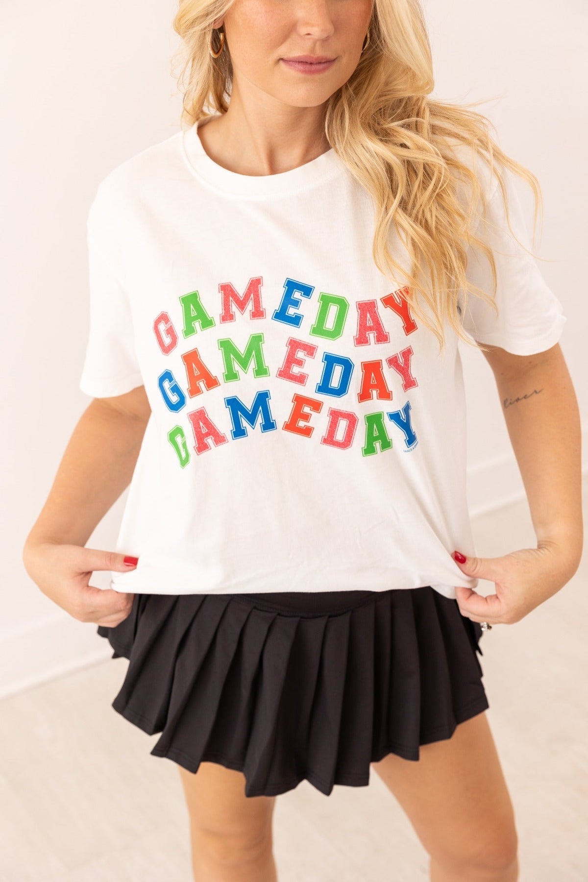 Gameday On True Fit White Tee