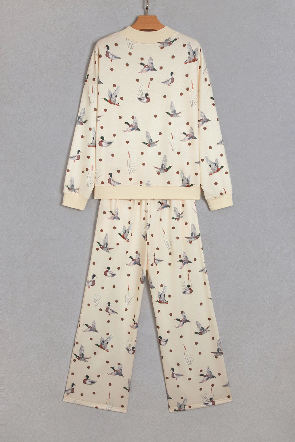 Mallard Polka Dot Sweatshirt & Pants Set