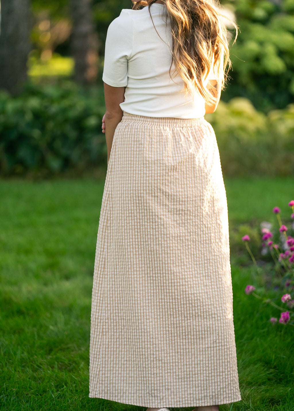 Rayne Modern Gingham Maxi Skirt